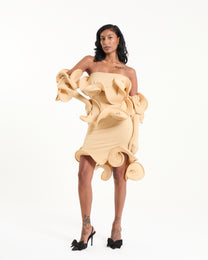 golden dress