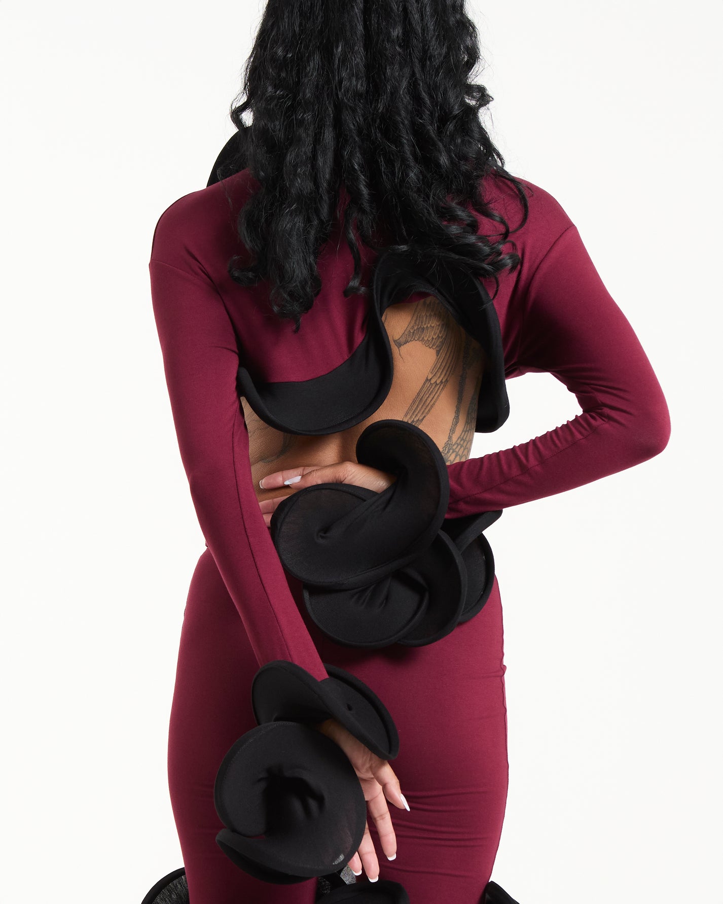 maroon bolero