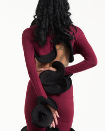maroon bolero